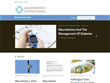 Tablet Screenshot of macrobioticsinternational.com